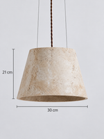 Travertine Cone Pendant Light — 03_small