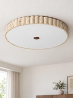 Fluted Travertine Ceiling Light 60581, shown unlit – image 2