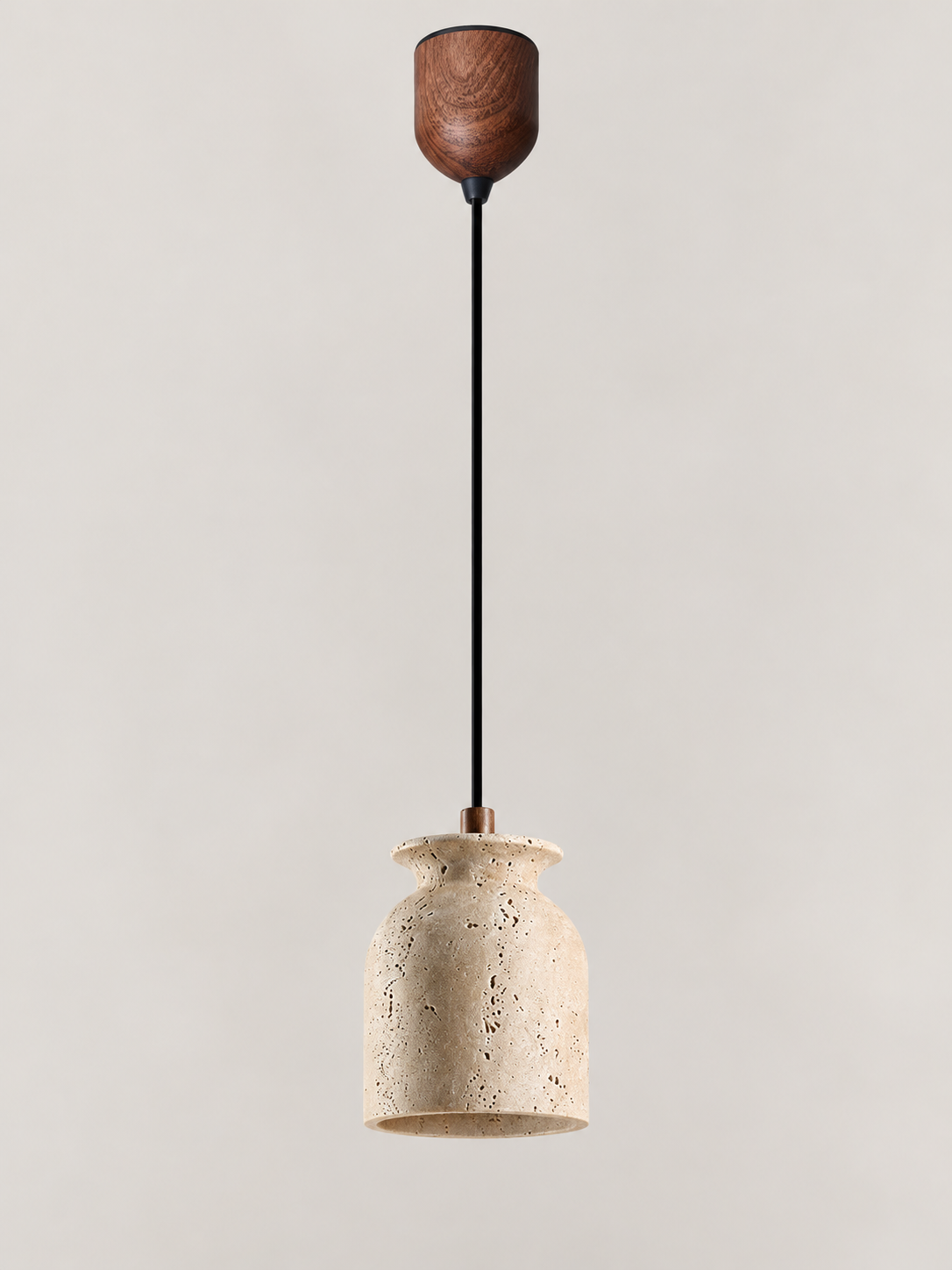 Lift-adjustable single pendant, light off — model 60780