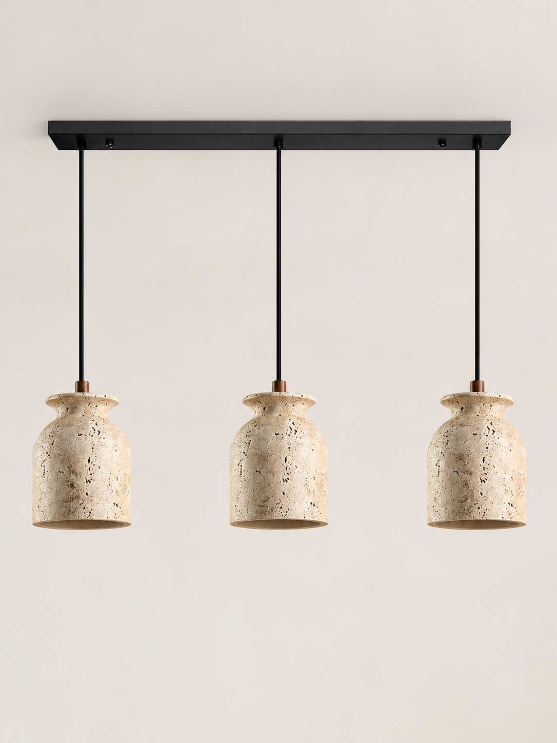 Three-head linear pendant, lights off — model 60780