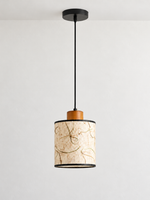 Botanical Rice Paper Drum Pendant — product view