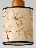 Botanical Rice Paper Drum Pendant — product view