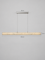 Linear Rice Paper LED Pendant — product view