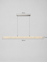 Linear Rice Paper LED Pendant — product view