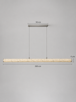Linear Rice Paper LED Pendant — product view