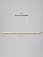Linear Rice Paper LED Pendant — product view