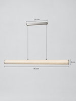 Linear Rice Paper LED Pendant — product view