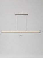 Linear Rice Paper LED Pendant — product view