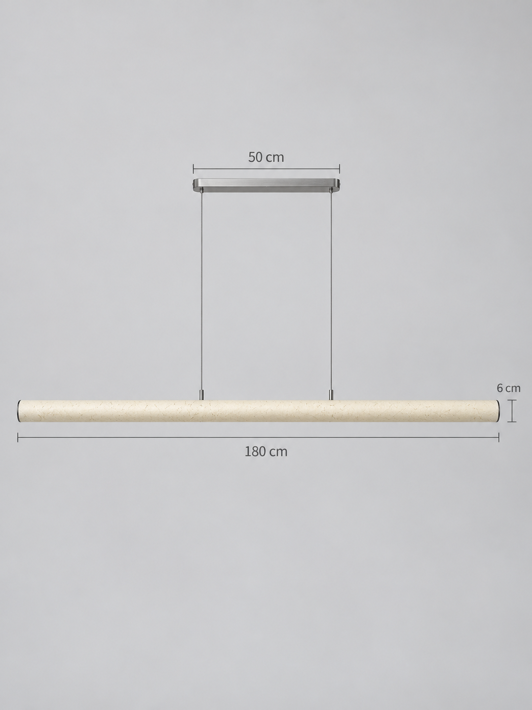 Linear Rice Paper LED Pendant — product view