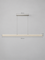 Linear Rice Paper LED Pendant — product view