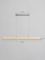 Linear Rice Paper LED Pendant — product view
