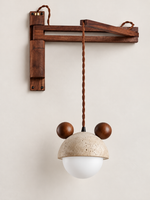Rechargeable Travertine Globe Wall Light — 02_folding