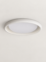 Microcement Round Flush-Mount Ceiling Light — product view