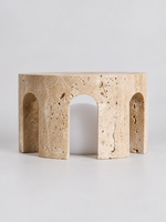 Arched Travertine Rechargeable Table Lamp — product view