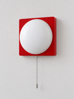 Square Plate Opal Dome Wall Light — product view
