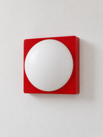 Square Plate Opal Dome Wall Light — product view