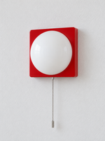 Square Plate Opal Dome Wall Light — product view