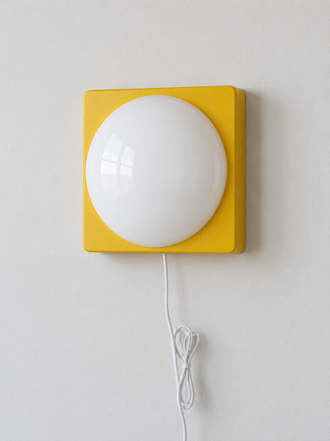 Square Plate Opal Dome Wall Light — product view