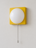 Square Plate Opal Dome Wall Light — product view