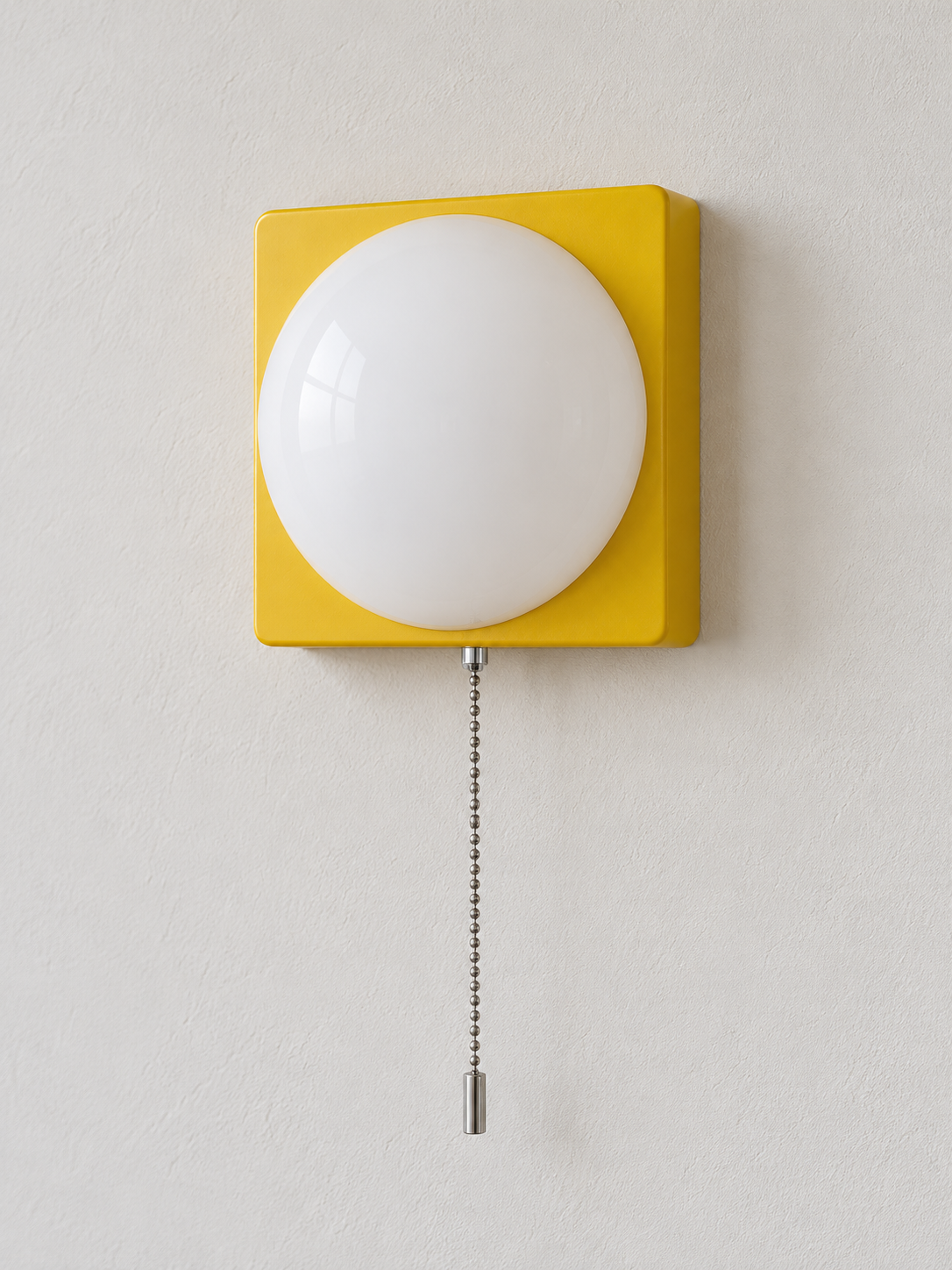 Square Plate Opal Dome Wall Light — product view
