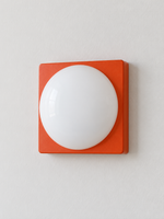 Square Plate Opal Dome Wall Light — product view