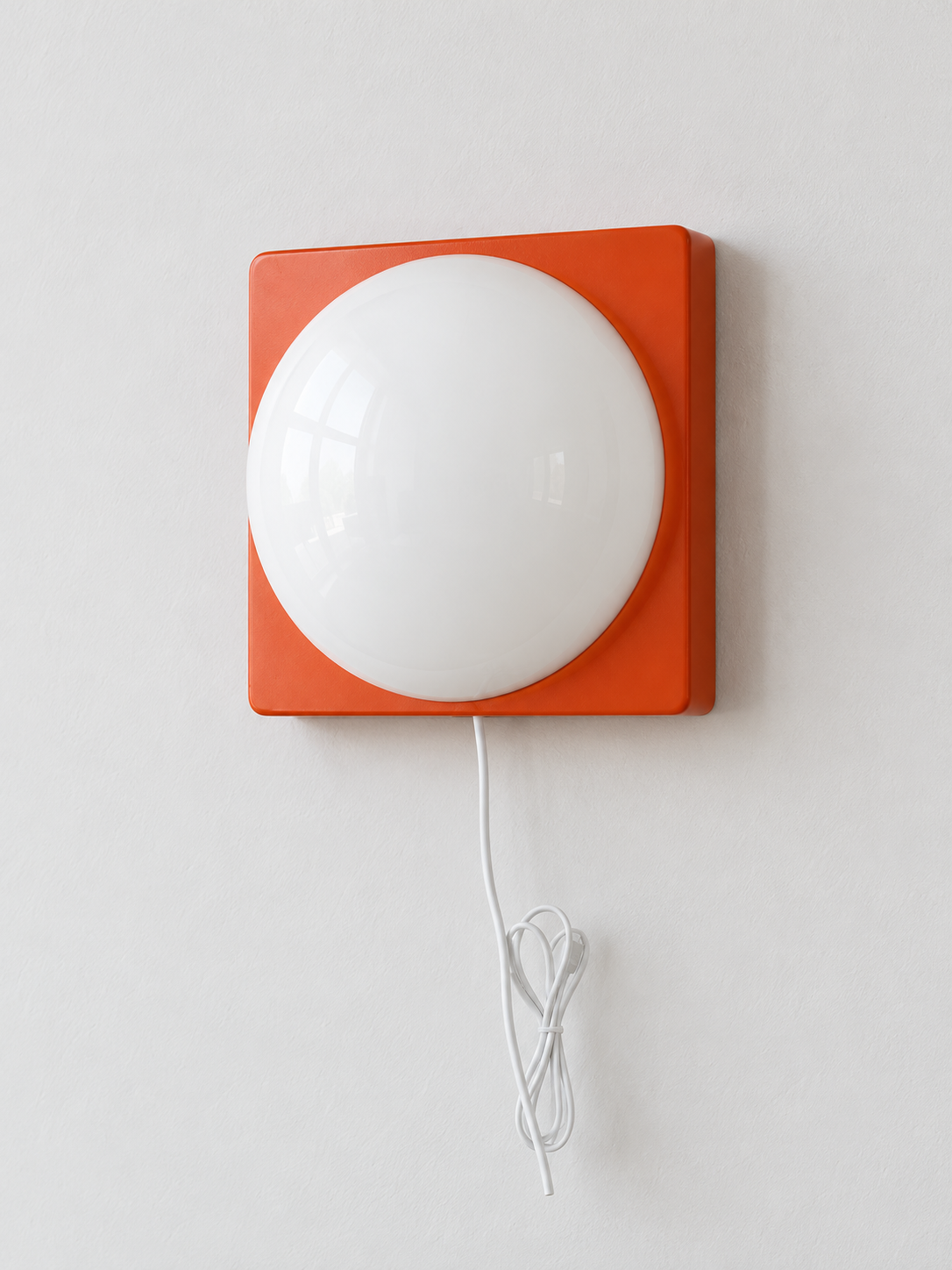 Square Plate Opal Dome Wall Light — product view