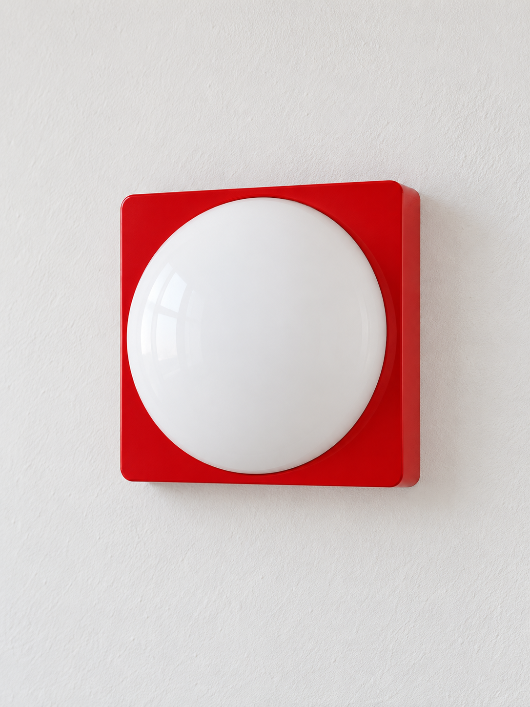 Square Plate Opal Dome Wall Light — product view