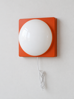 Square Plate Opal Dome Wall Light — product view