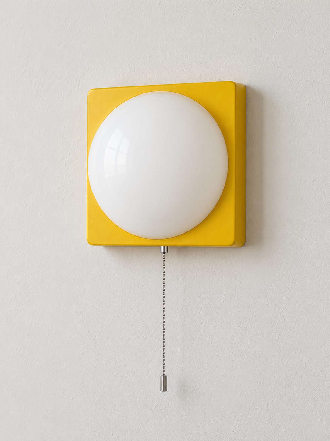 Square Plate Opal Dome Wall Light — product view