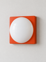 Square Plate Opal Dome Wall Light — product view