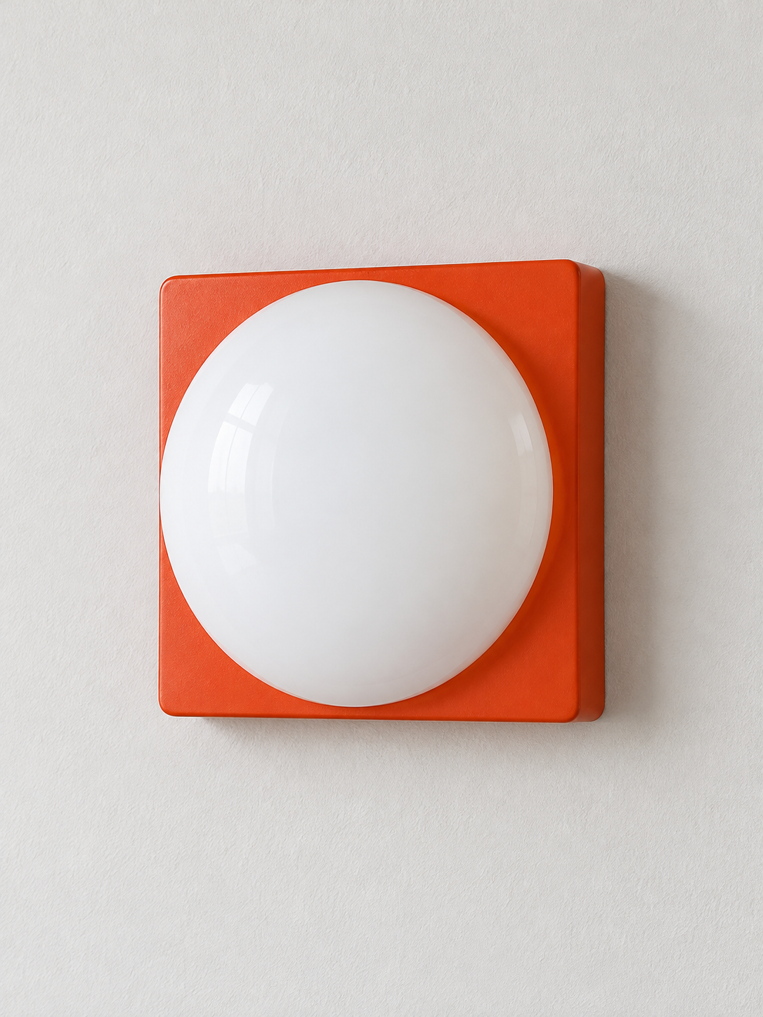 Square Plate Opal Dome Wall Light — product view