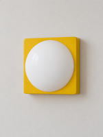 Square Plate Opal Dome Wall Light — product view