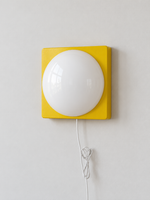 Square Plate Opal Dome Wall Light — product view
