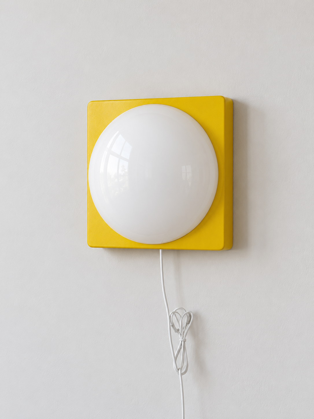 Square Plate Opal Dome Wall Light — product view