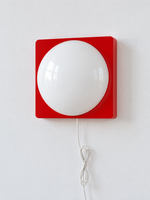 Square Plate Opal Dome Wall Light — product view