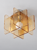 Intersecting Textured Glass Ceiling and Wall Light — product view