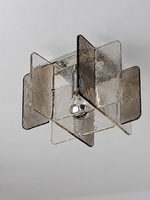 Intersecting Textured Glass Ceiling and Wall Light — product view