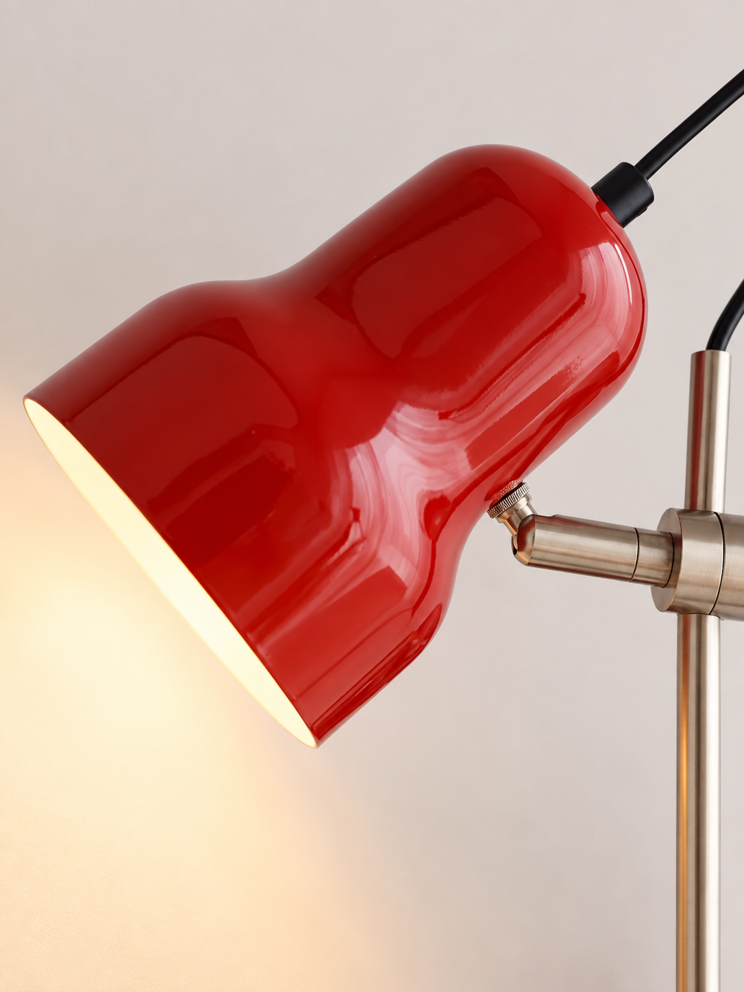 Adjustable Bell Reading Wall Light - shade and adjustable joint detail