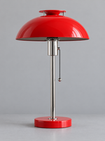 Colorful Dome Table Lamp with Chrome Stem — product view