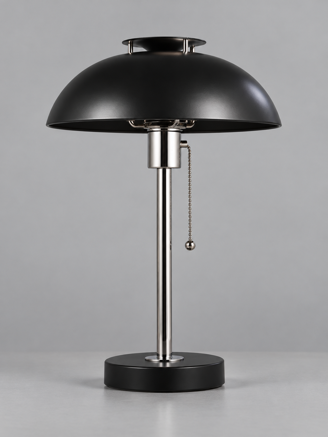 Colorful Dome Table Lamp with Chrome Stem — product view