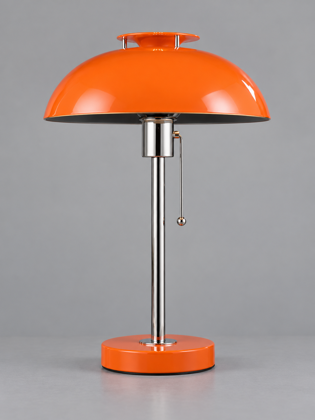Colorful Dome Table Lamp with Chrome Stem — product view