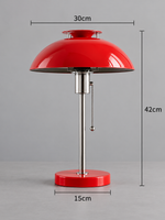 Colorful Dome Table Lamp with Chrome Stem — product view