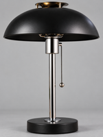 Colorful Dome Table Lamp with Chrome Stem — product view