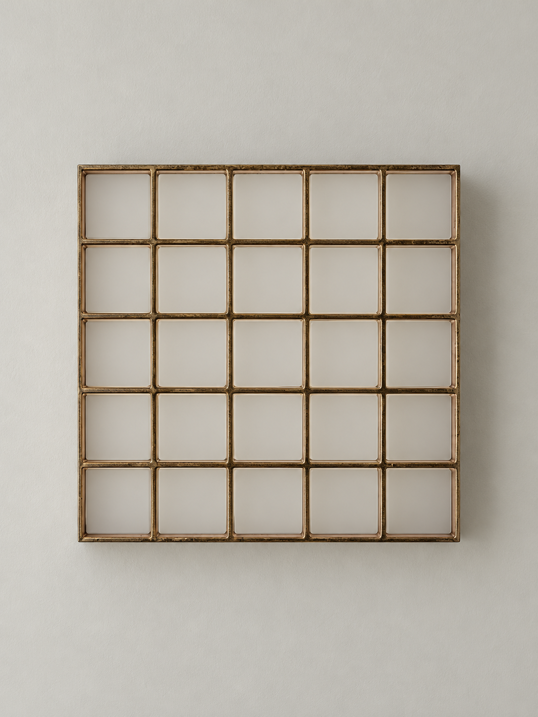 Copper Grid Wall Light MB4549, shown unlit – image 2