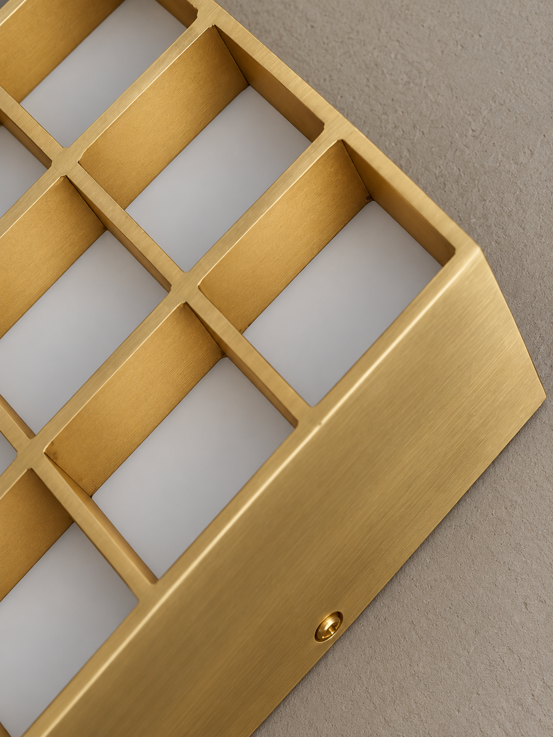 Copper Grid Wall Light MB4549, shown unlit – image 5