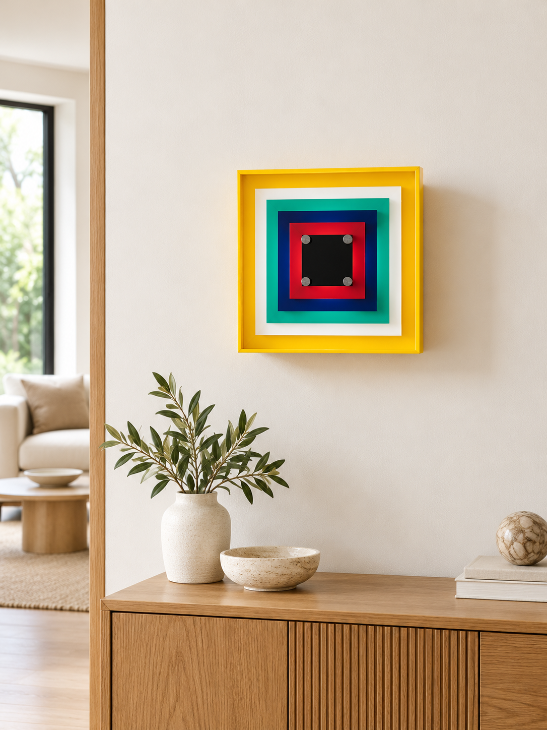 Multicolor Pixel Square Wall Light — product view