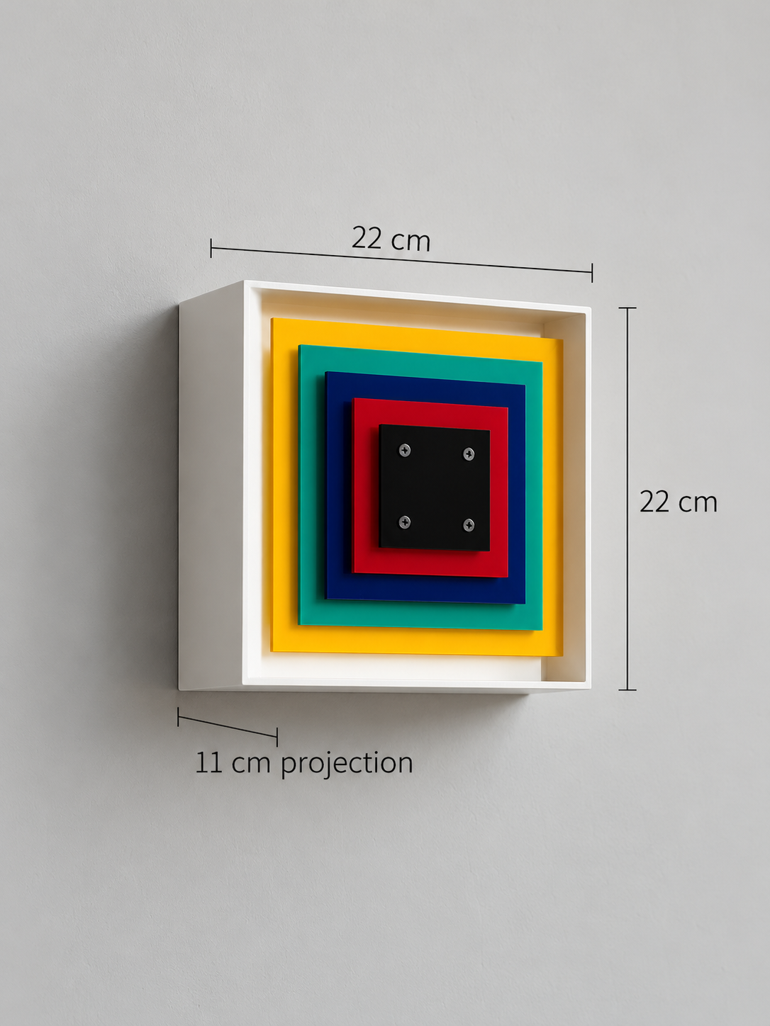Multicolor Pixel Square Wall Light — product view