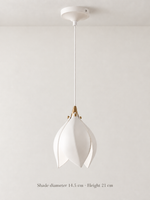 Ceramic Magnolia Bud Pendant Light — product view