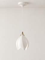 Ceramic Magnolia Bud Pendant Light — product view