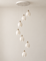 Ceramic Magnolia Bud Pendant Light — product view